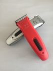 Powerful Torque Rechargeable Hair Clipper Silver Red Color For Volume Hair Cutting